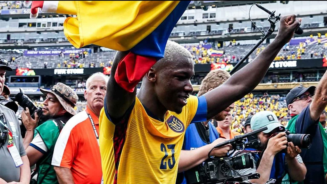 Pemain Timnas Ekuador Moises Caicedo di Piala Dunia 2026 usai tumbangkan Jerman