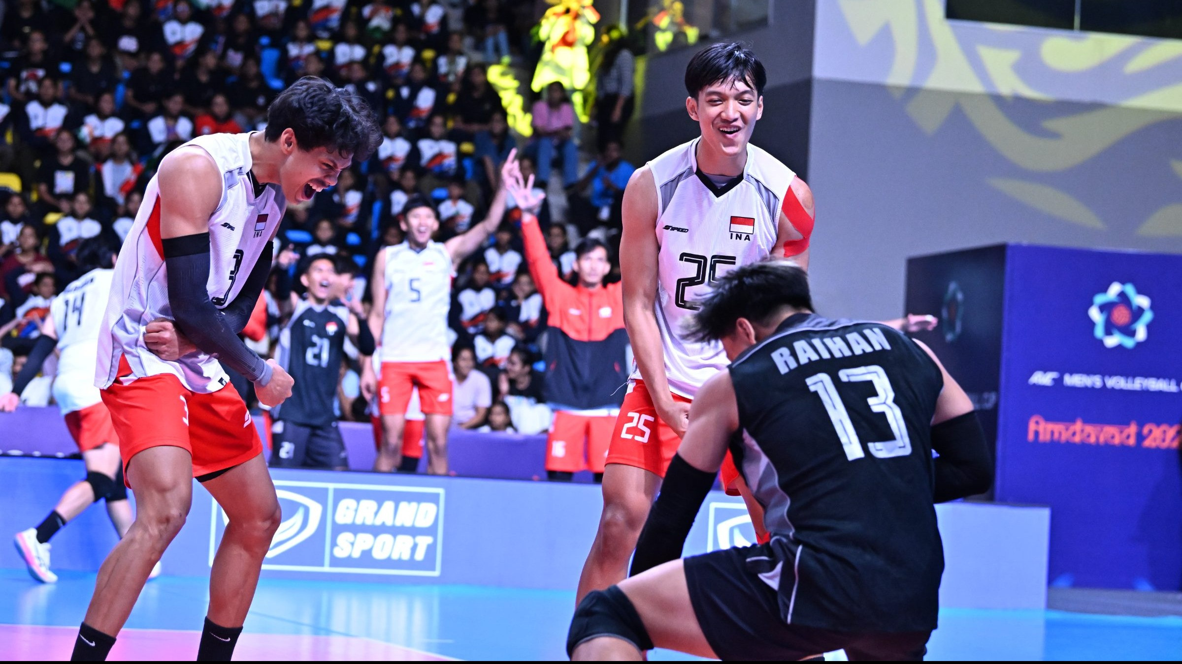 Pemain Timnas Voli Indonesia, Boy Arnez dan Fauzan Nibras di AVC Men s Cup 2026