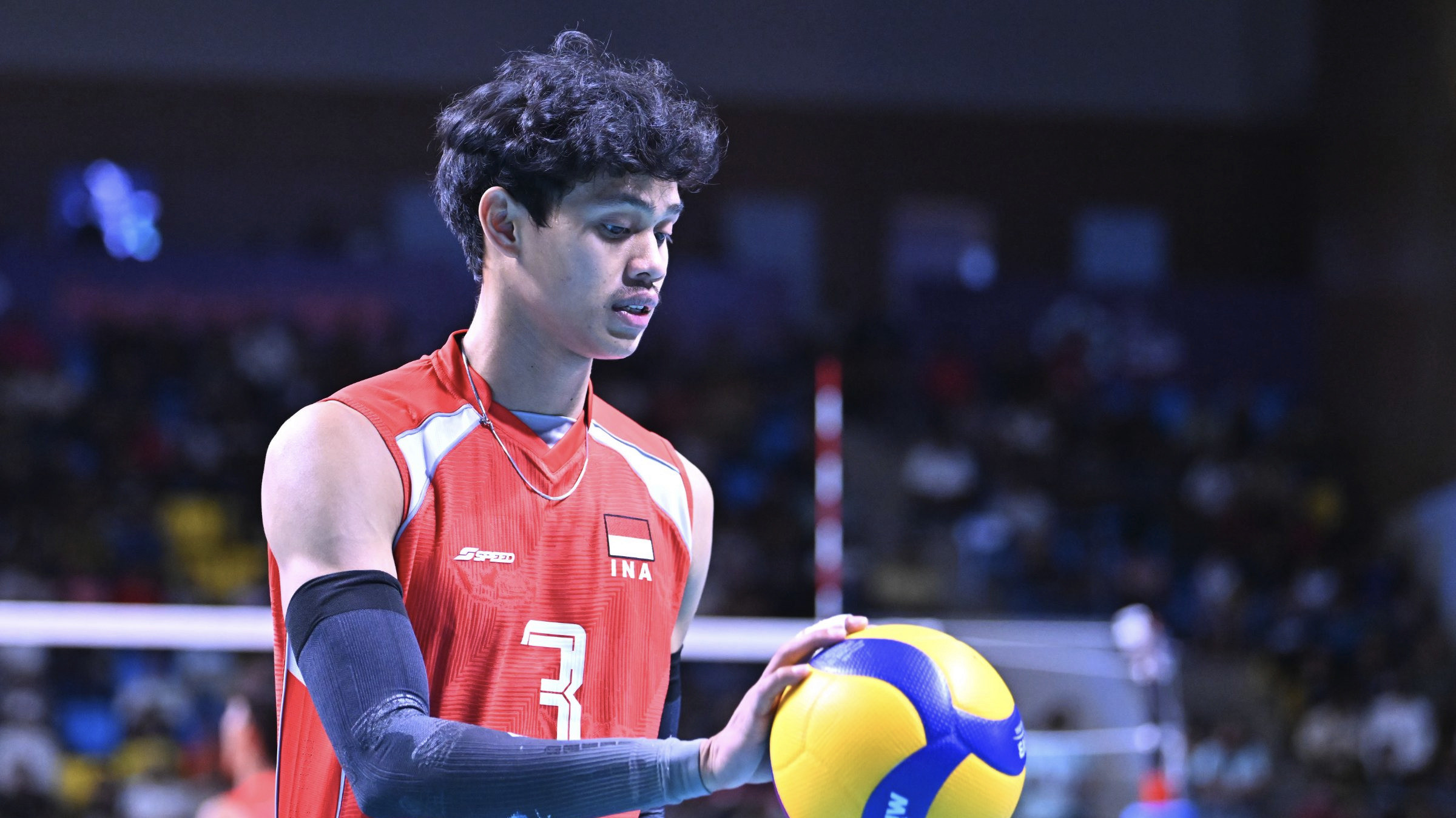 Outside Hitter andalan Timnas Voli Indonesia, Boy Arnez Arabi.