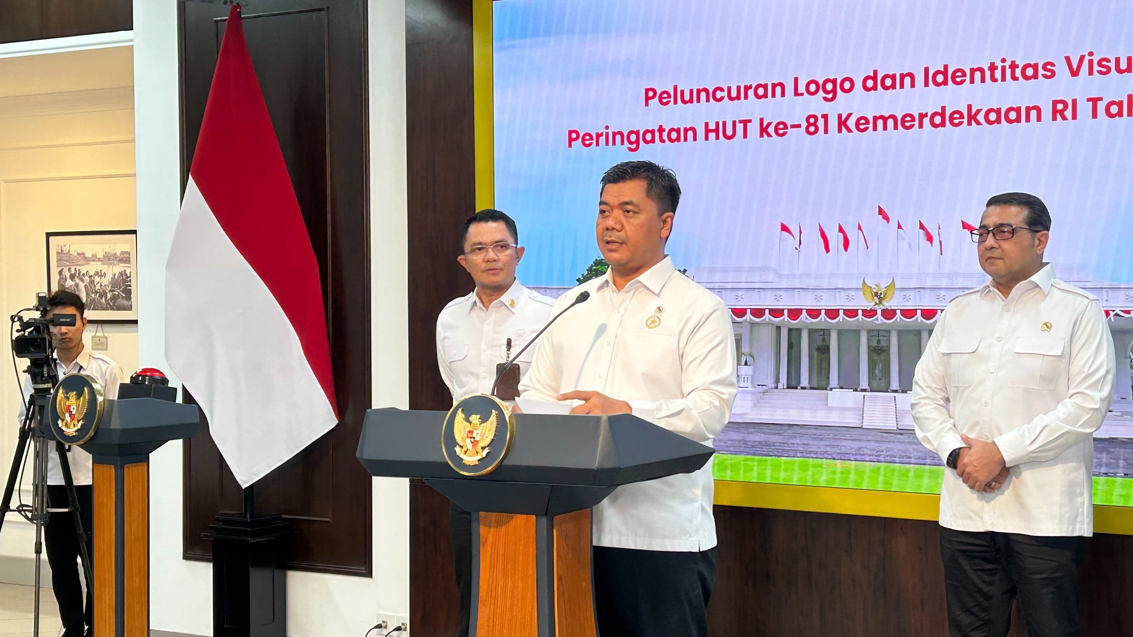 Wamensesneg Juri Ardiantoro di Kantor Presiden, Jakarta Pusat, Senin (29/6/2026).