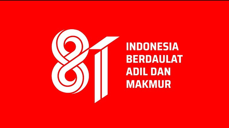 Logo resmi HUT ke-81 RI, karya Fajar Novario