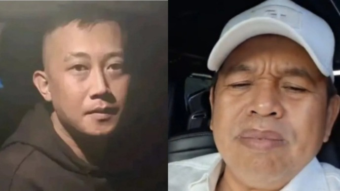 Kolase foto Taufik Hidayat dan Gubernur Jabar Dedi Mulyadi