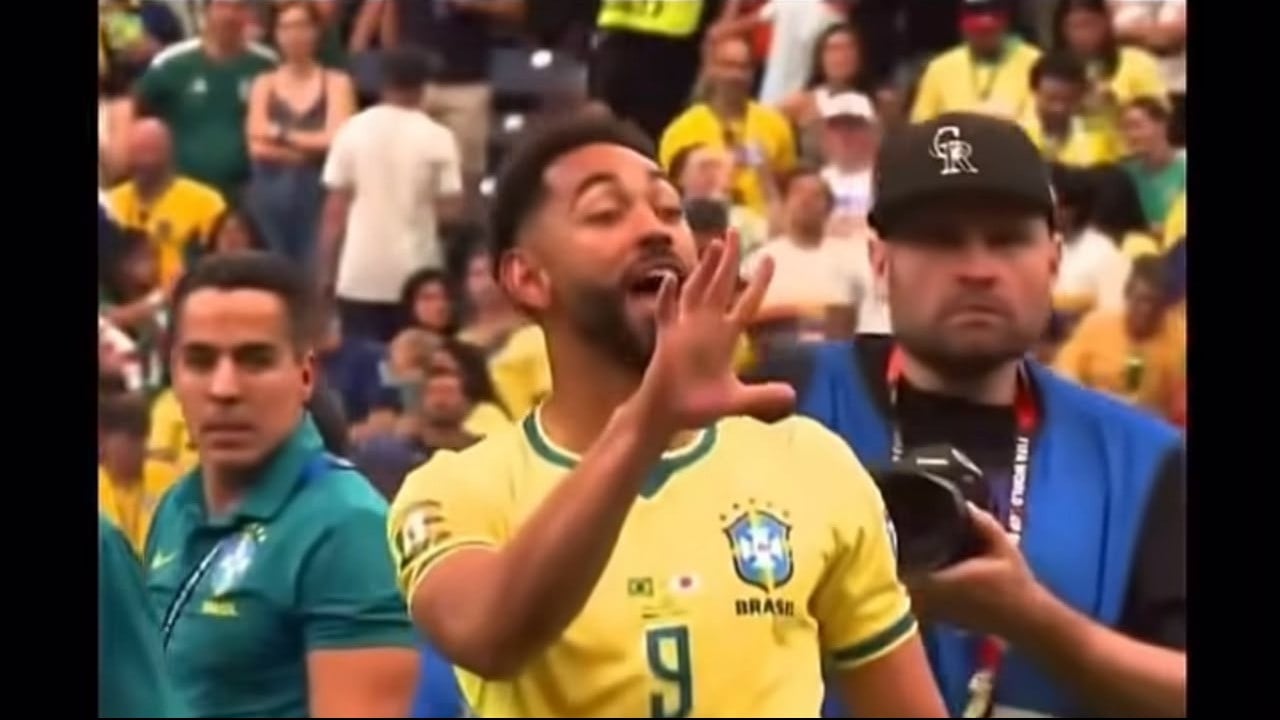 Penyerang Brasil, Matheus Cunha, di laga lawan Jepang di Piala Dunia 2026