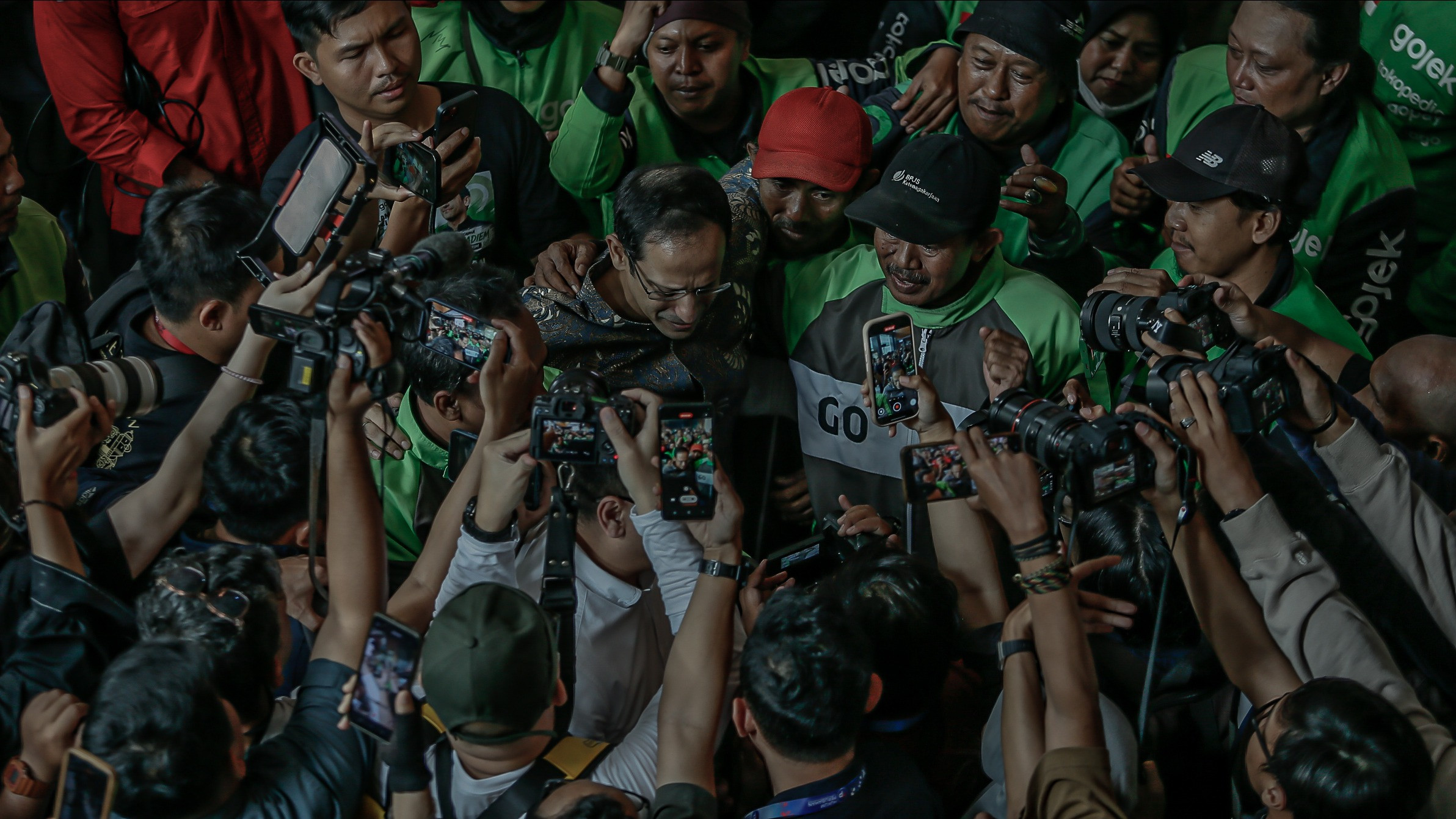 Dukungan mantan Menteri Pendidikan, Kebudayaan, Riset, dan Teknologi, Nadiem Makarim, di Pengadilan Tipikor, Jakarta Pusat, Selasa (30/6/2026)