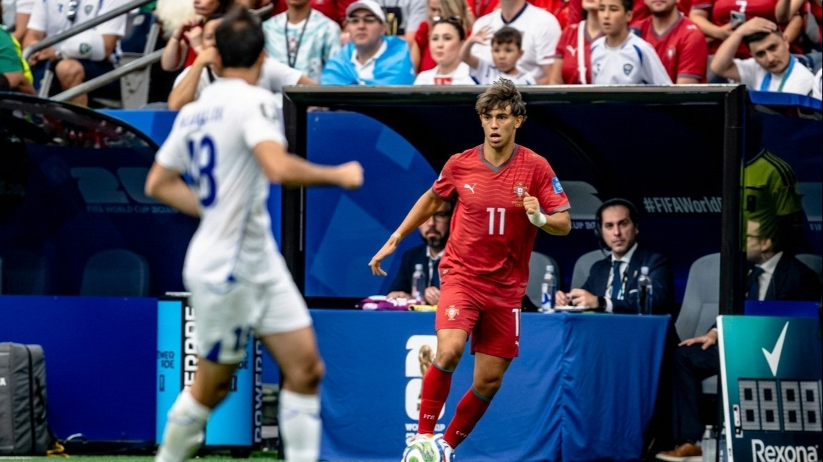Joao Felix dalam laga Portugal vs Uzbekistan di Piala Dunia 2026