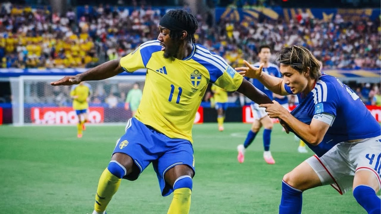 Pemain Timnas Swedia, Anthony Elanga, di Piala Dunia 2026