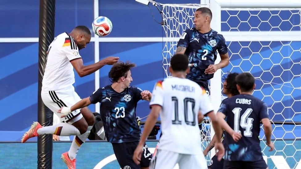Gol Jonathan Tah ke Gawang Paraguay yang Dianulir