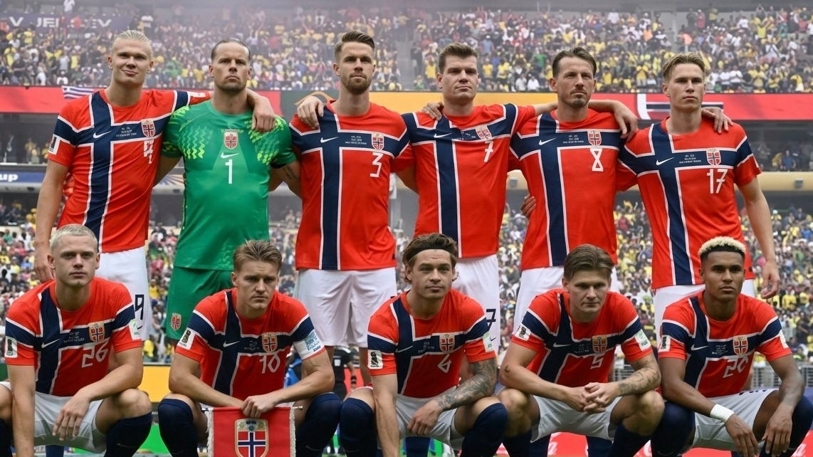 Timnas Norwegia jelang laga melawan Brasil di babak 16 besar Piala Dunia 2026.