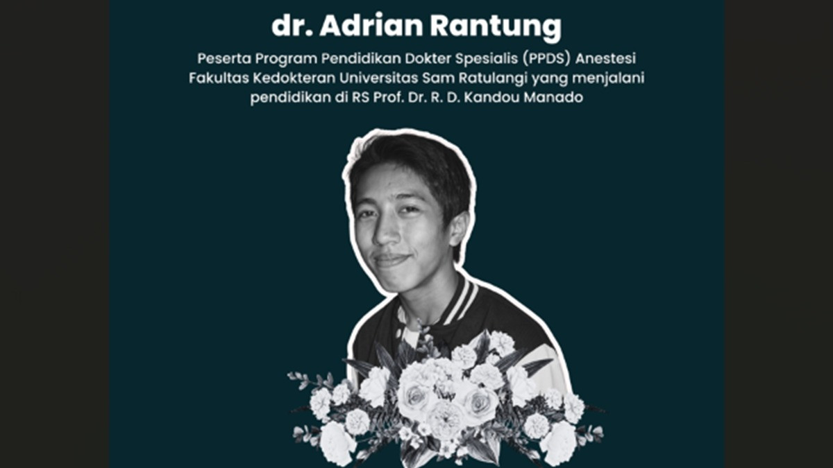Dokter PPDS Adrian Rantung