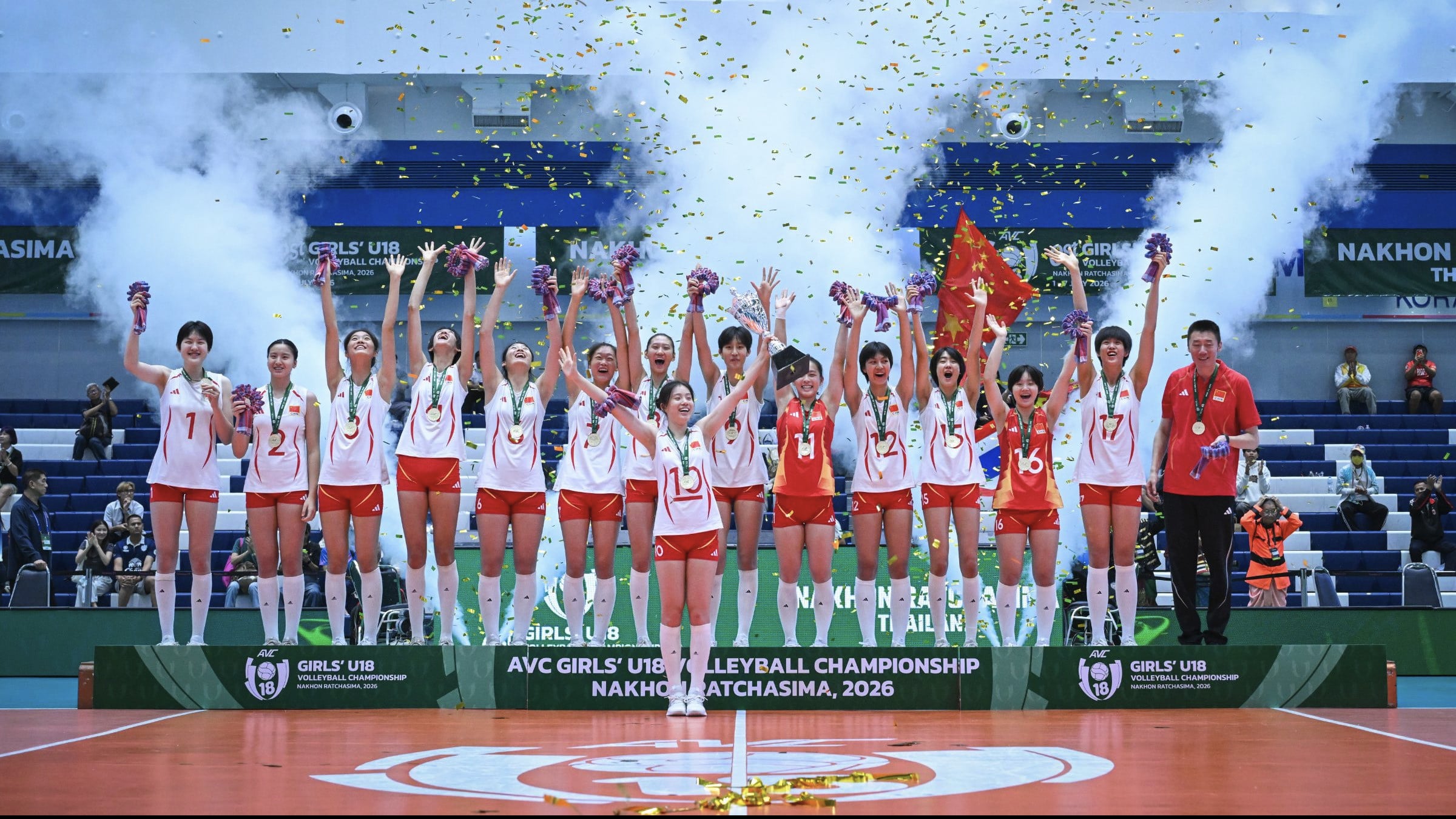 China raih gelar juara di AVC Girls’ U18 Championship 2026.