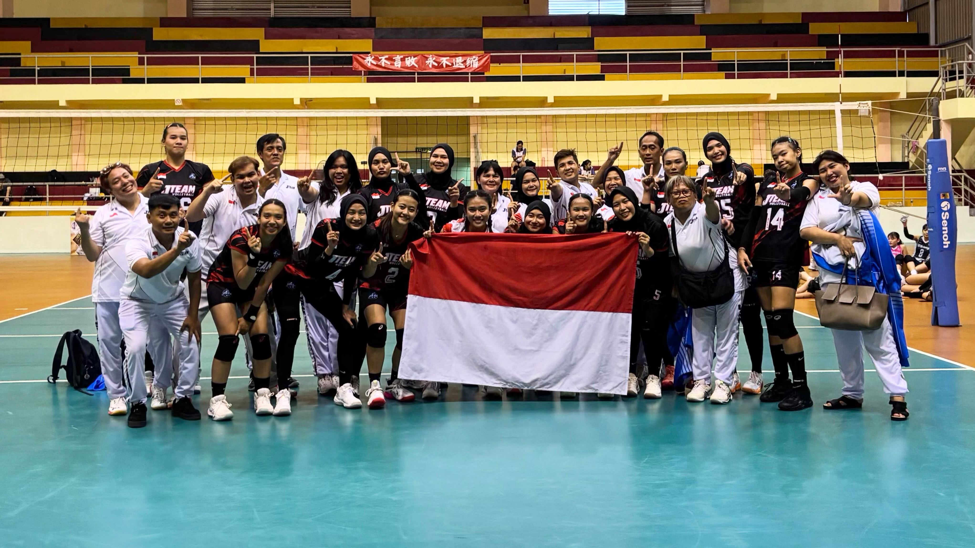 Tim voli putri Indonesia, JTeam berlaga di SIVI 2026, Malaysia.