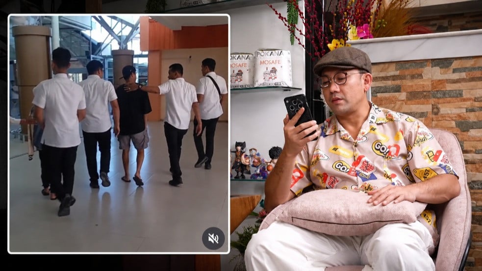 Video viral santri dan keluarga, korban pembakaran oleh senior di pesantren, Lombok Tengah, NTB dicegat berangkat memenuhi undangan podcast Denny Sumargo
