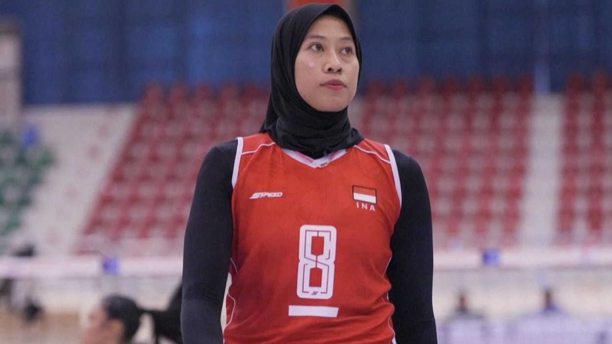 Megawati Hangestri saat membela Timnas Voli Putri Indonesia