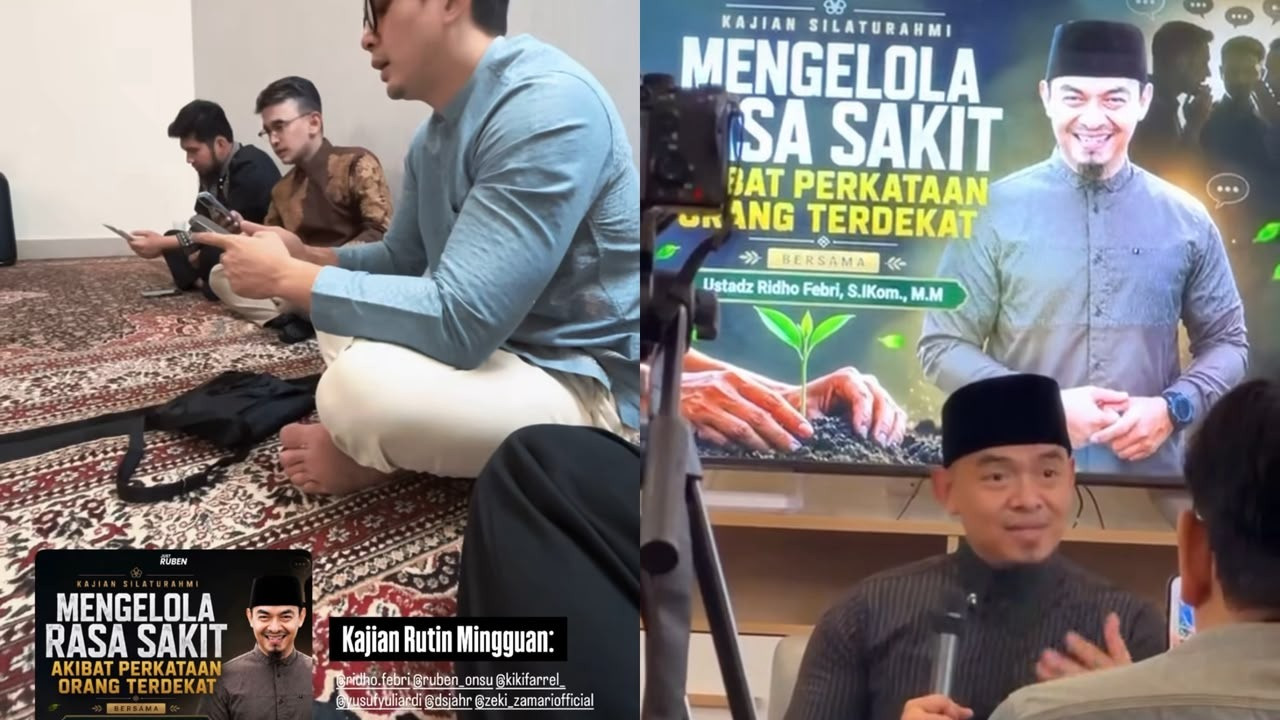 Ruben Onsu Gelar Pengajian Bertema Sakit Hati, Bahas Perkataan Orang Terdekat di Tengah Konflik dengan Sarwendah dan Jordi Onsu