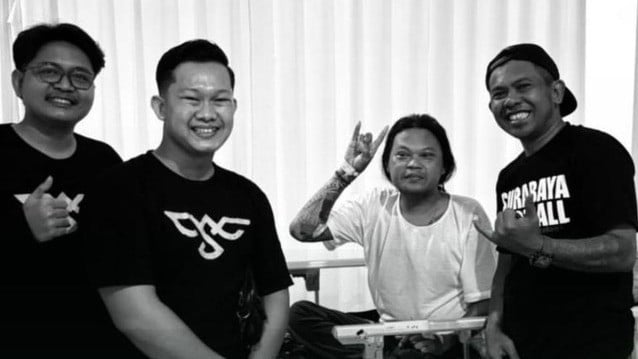 Andie Peci saat dirawat di RSUD dr. Mohamad Soewandhie Surabaya