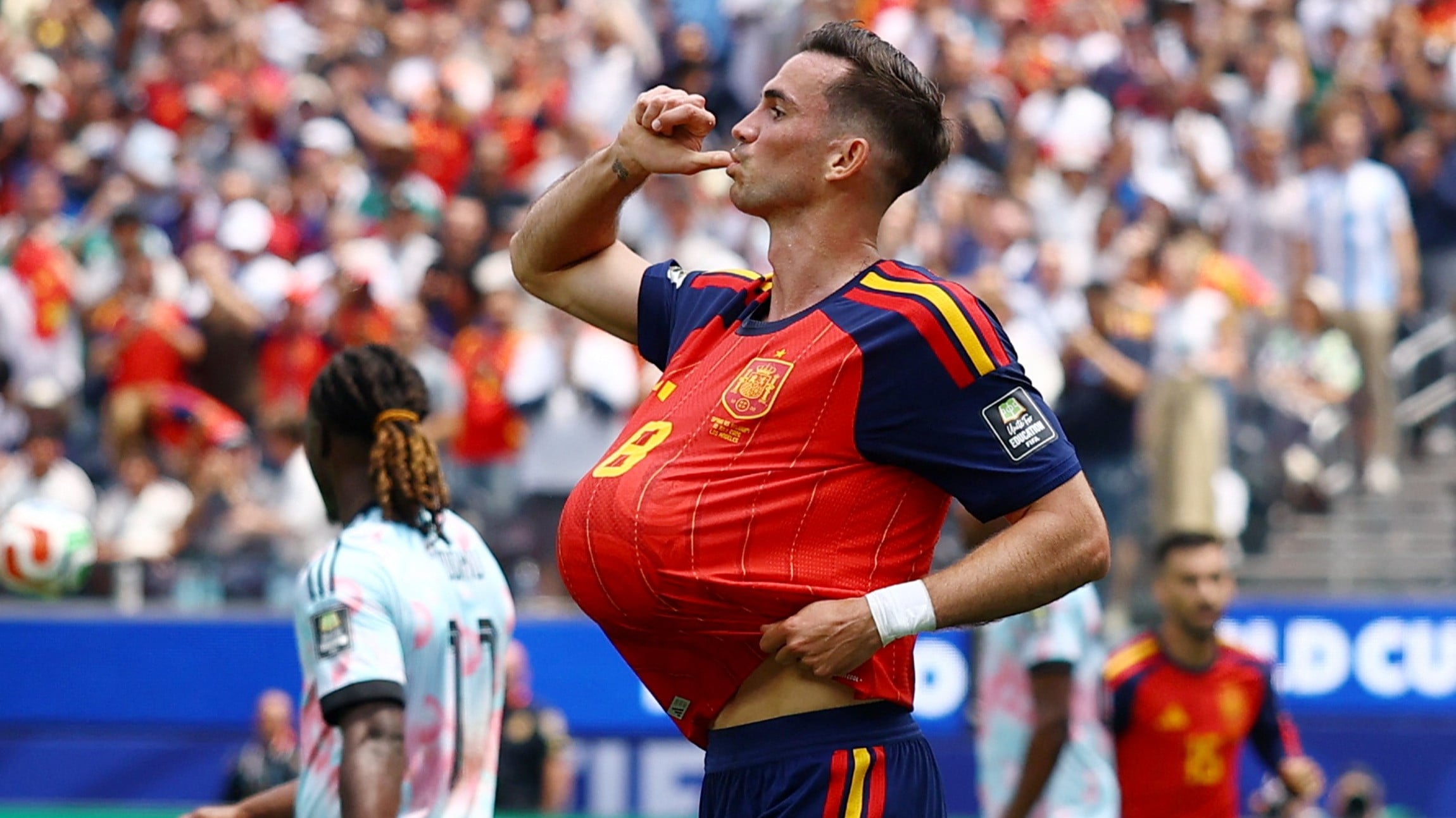 Fabian Ruiz di Laga Spanyol Vs Belgia pada Perempat Final Piala Dunia 2026
