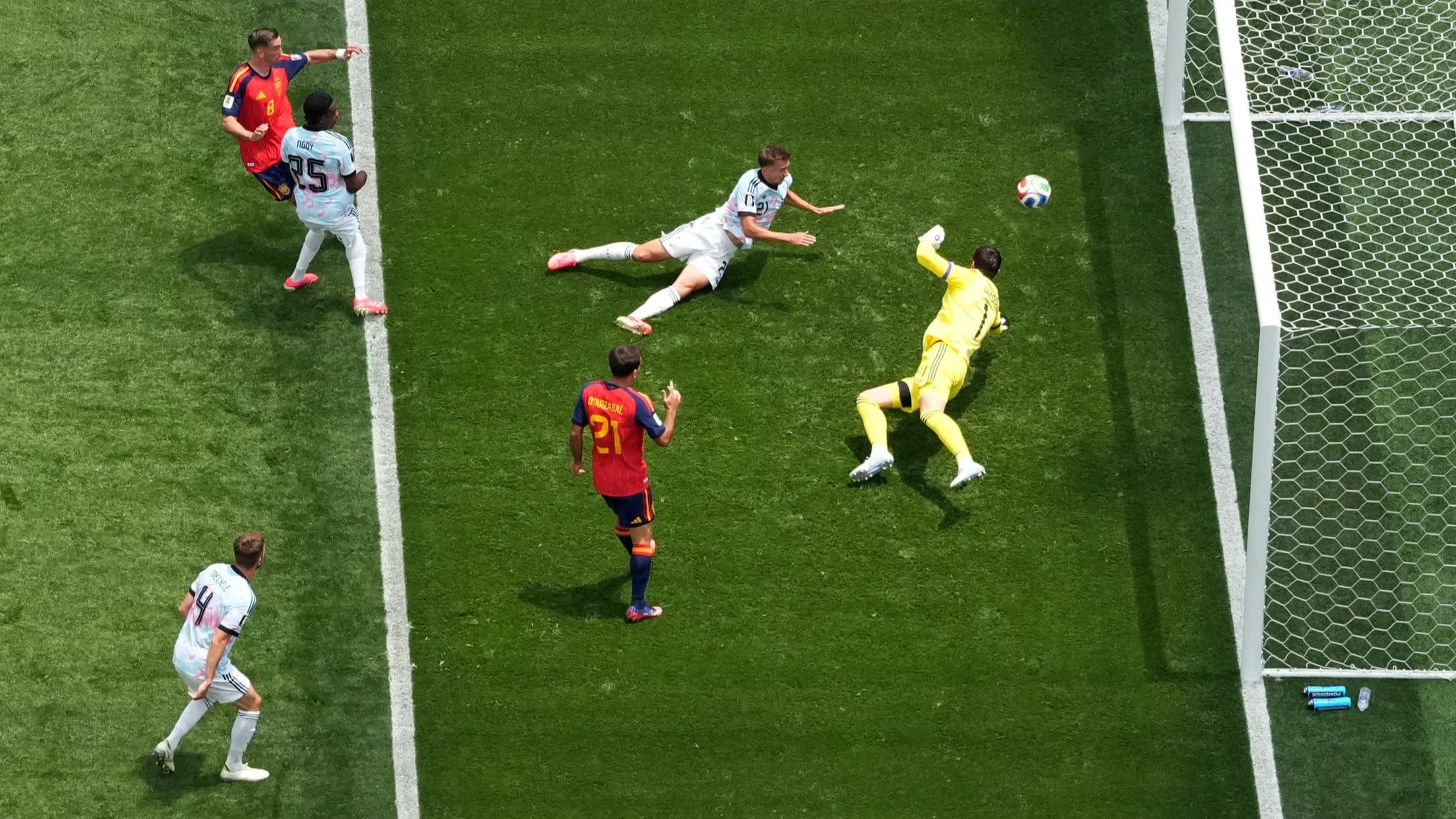 Gol Fabian Ruiz di laga Spanyol Vs Belgia pada Perempat Final Piala Dunia 2026