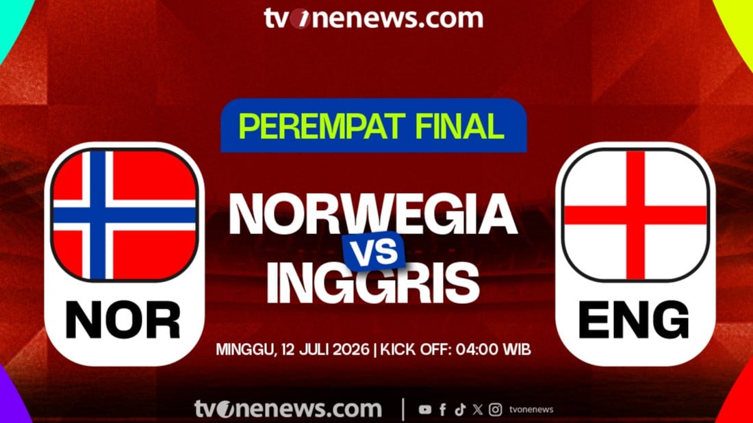 Duel Norwegia kontra Inggris di Piala Dunia 2026.