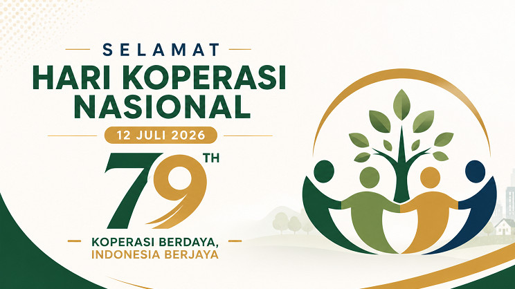 Ilustrasi Hari Koperasi Nasional ke-79