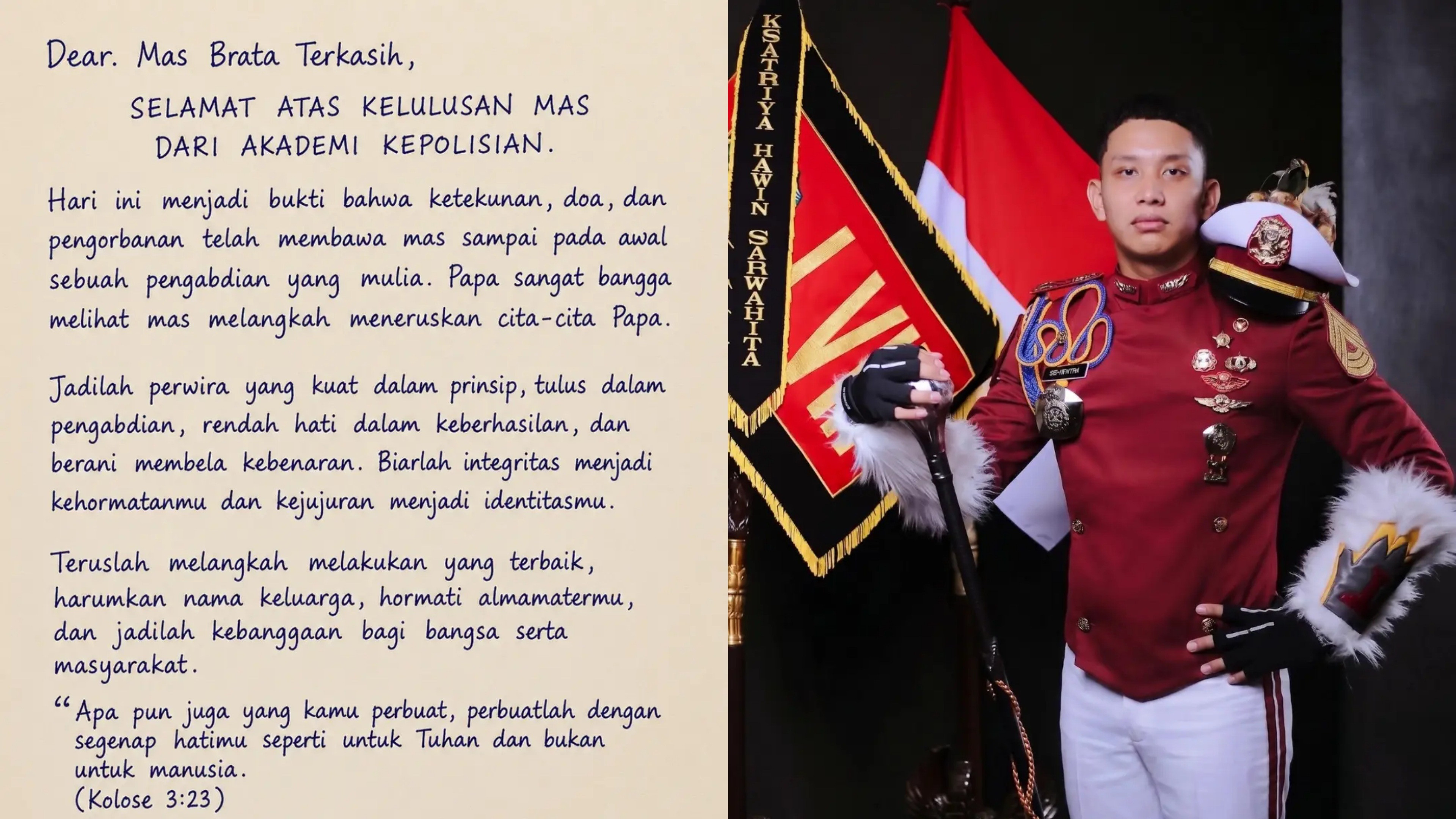 Pesan Ferdy Sambo untuk Anak