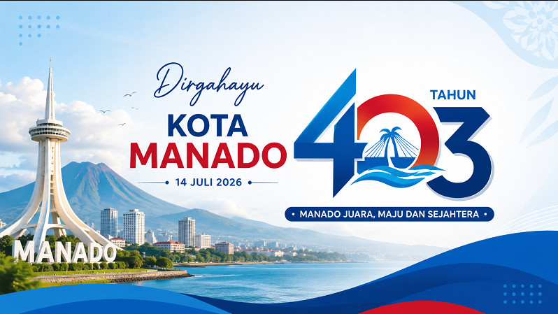 Ilustrasi HUT ke-403 Kota Manado