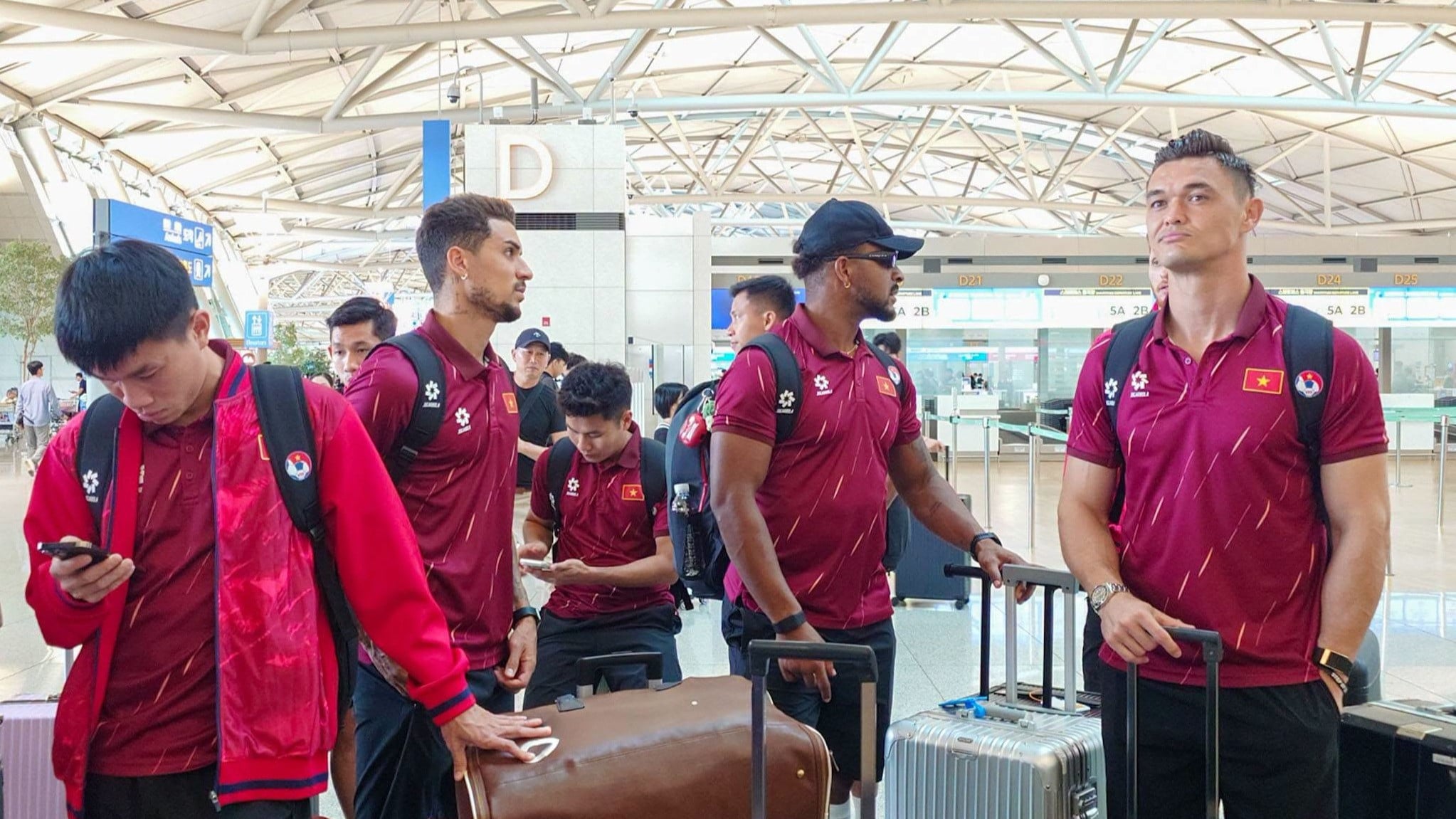 Timnas Vietnam kembali dari TC Korea
