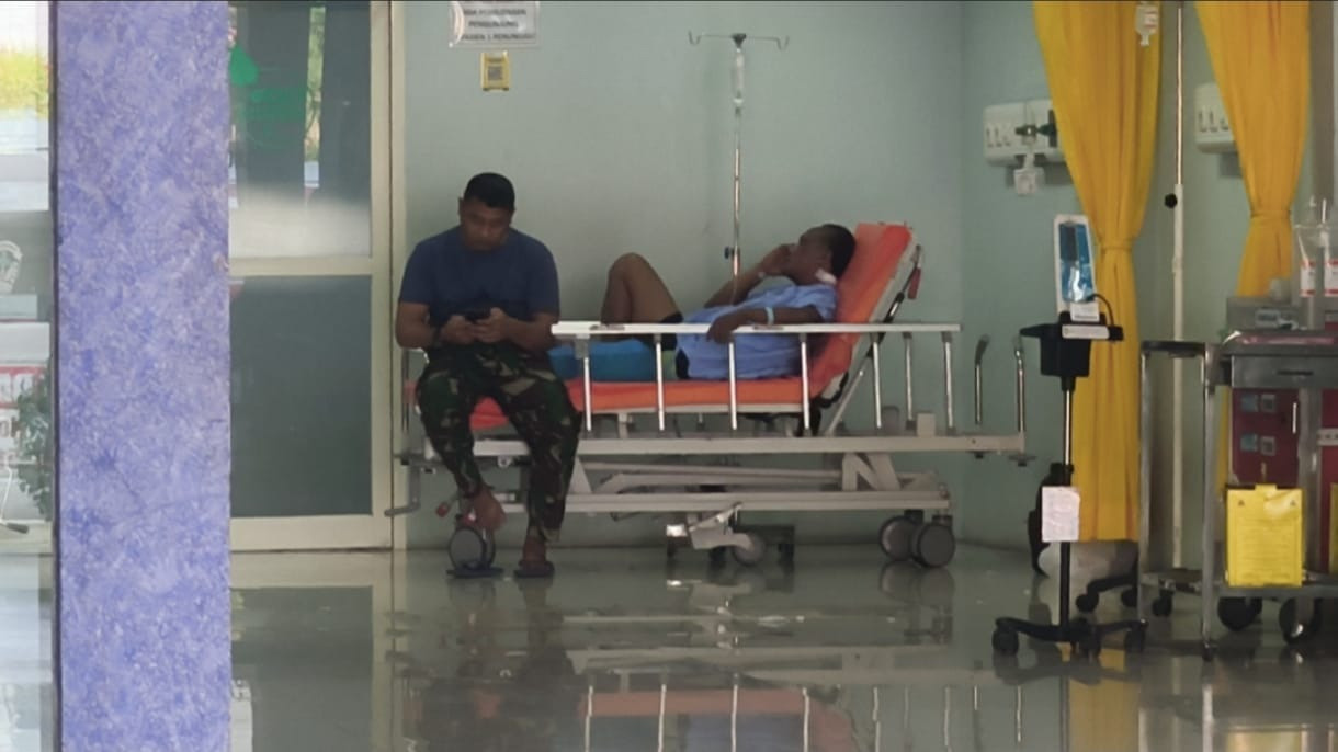 Suasana IGD di RSUD Caruban, Madiun, Jawa Tengah.