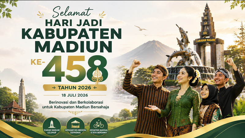 Ilustrasi Hari Jadi Kabupaten Madiun ke-458