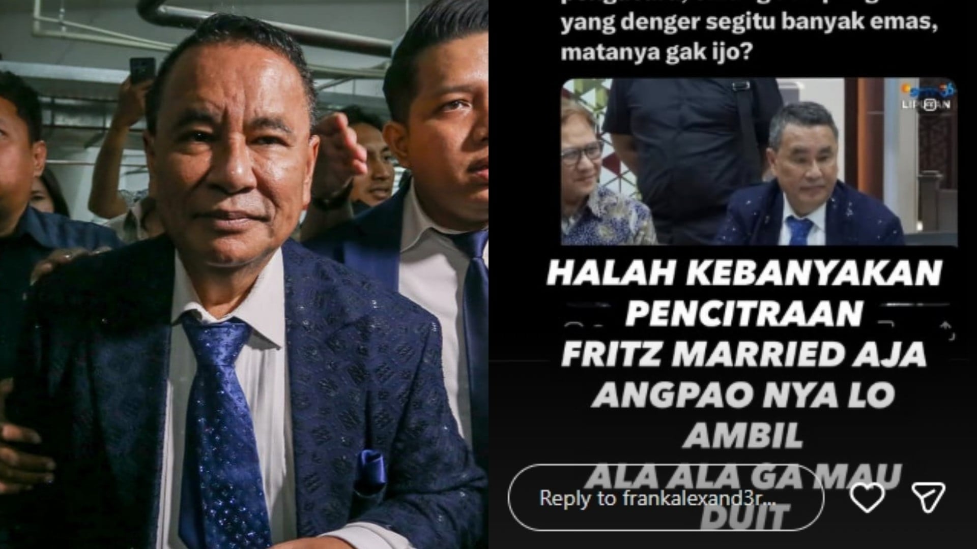 Putra sulung Hotman Paris, Frank Alexander, mengungkapkan kekecewaan dengan ayahnya yang jadi pengacara Febrie Adriansyah