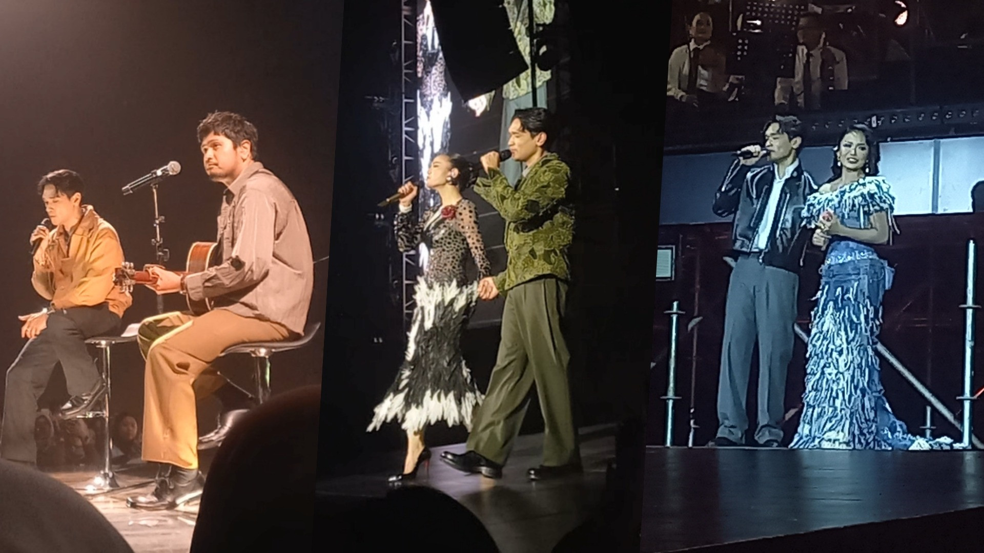 (kiri-kanan) Petra Sihombing, Mahalini, dan Kris Dayanti di konser Afgan bertajuk retrospektif yang digelar di Jakarta International Convention Center (JICC), Sabtu (18/7/2026).