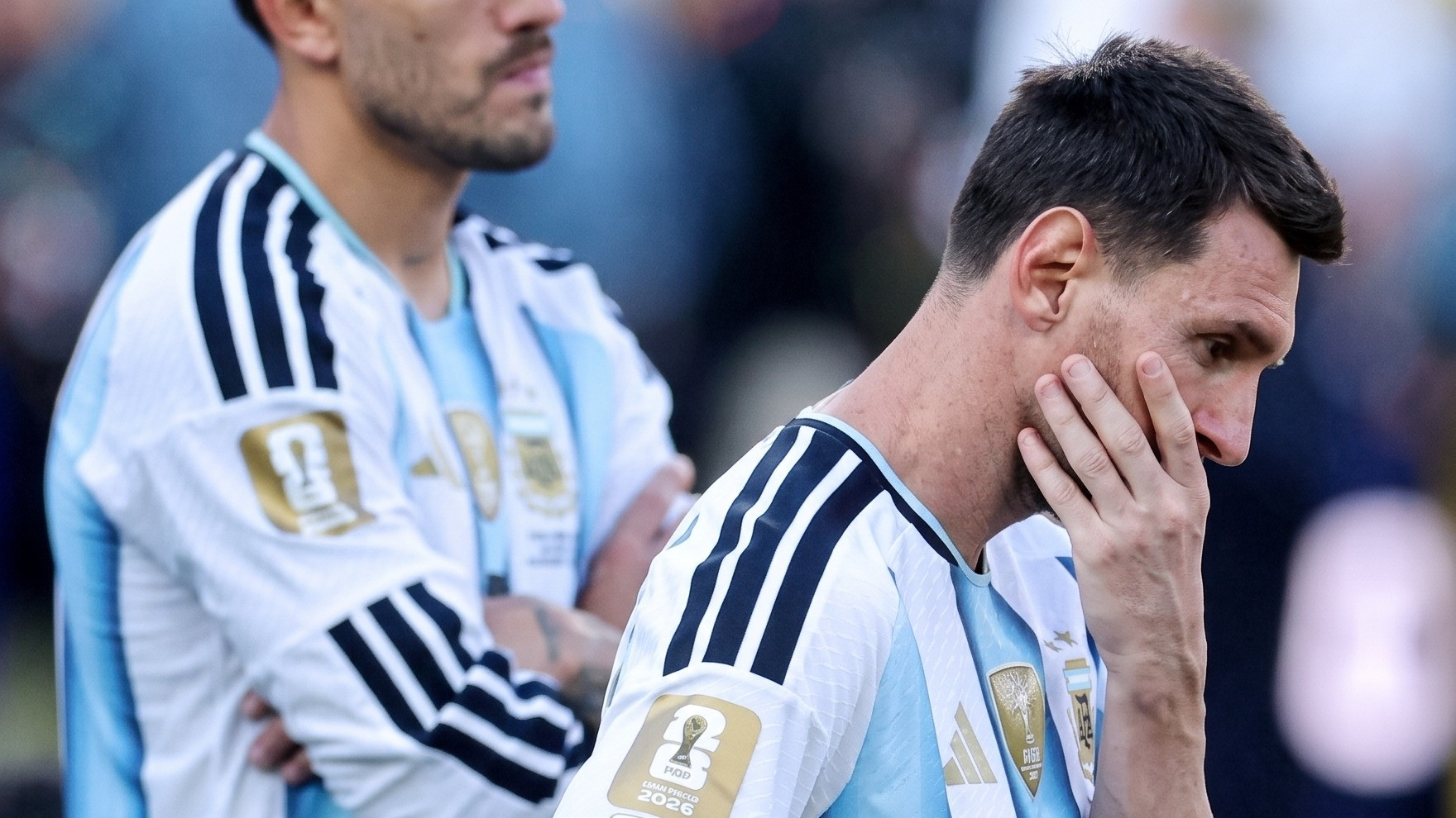 Lionel Messi usai Argentina kalah dari Spanyol di final Piala Dunia 2026, Seni (20/7/2026) dini hari WIB.