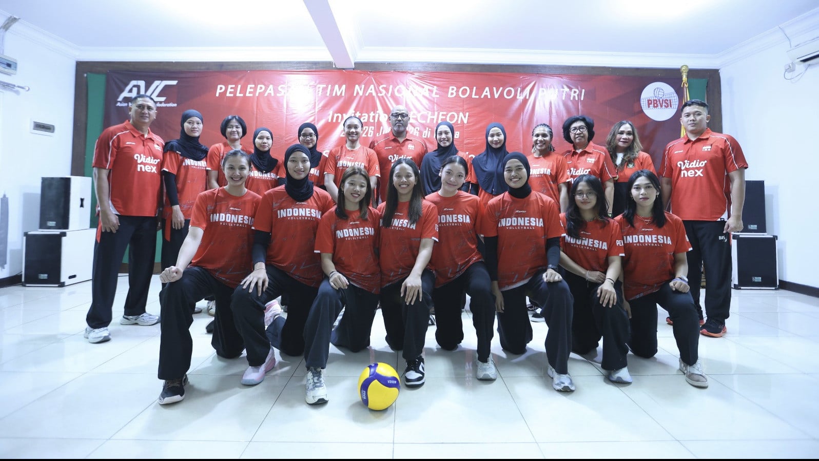 PBVSI resmi lepas skuad Timnas Voli Putri Indonesia jelang SEA V Cup 2026.