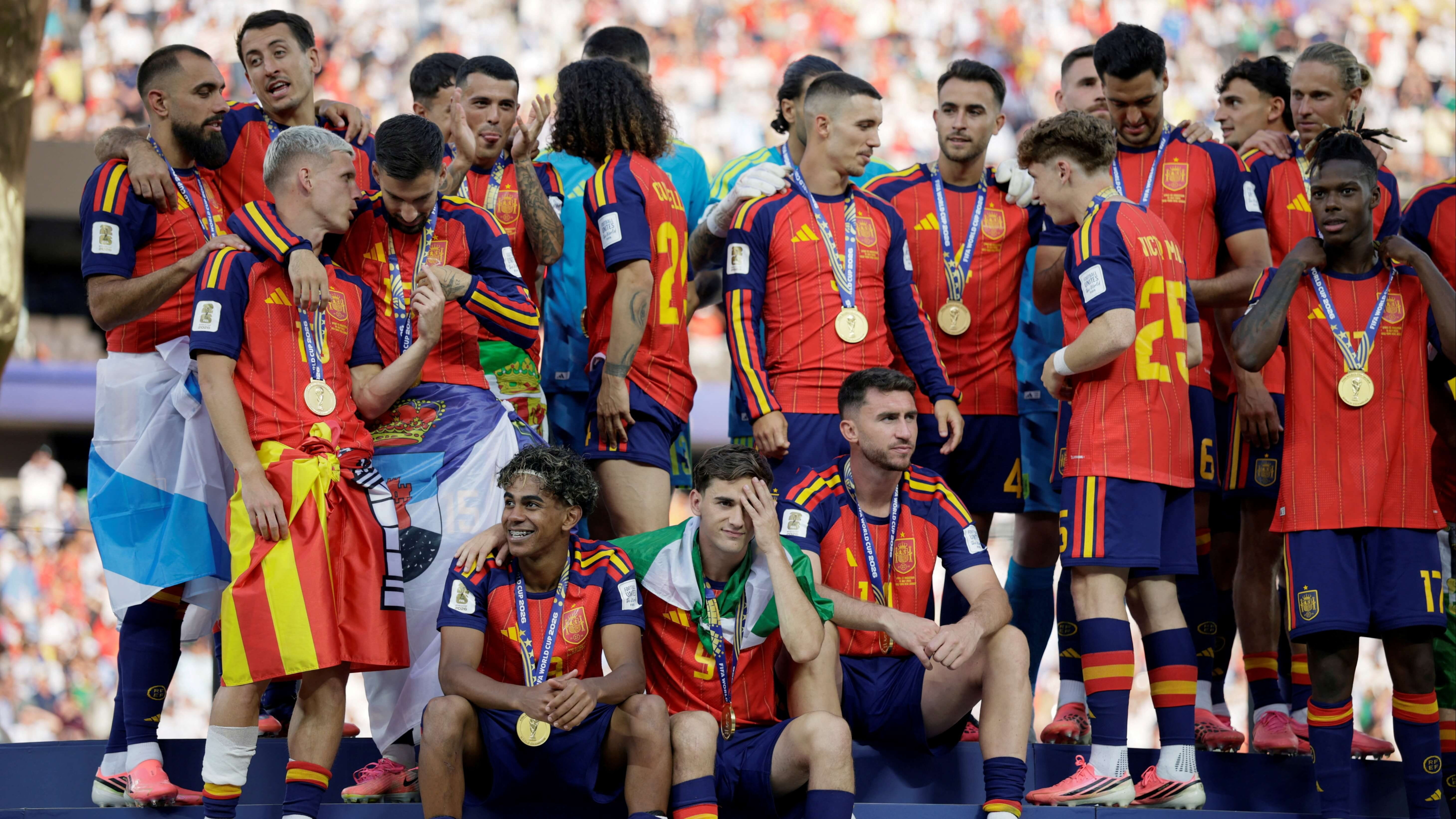 Timnas Spanyol yang memenangkan trofi Piala Dunia 2026