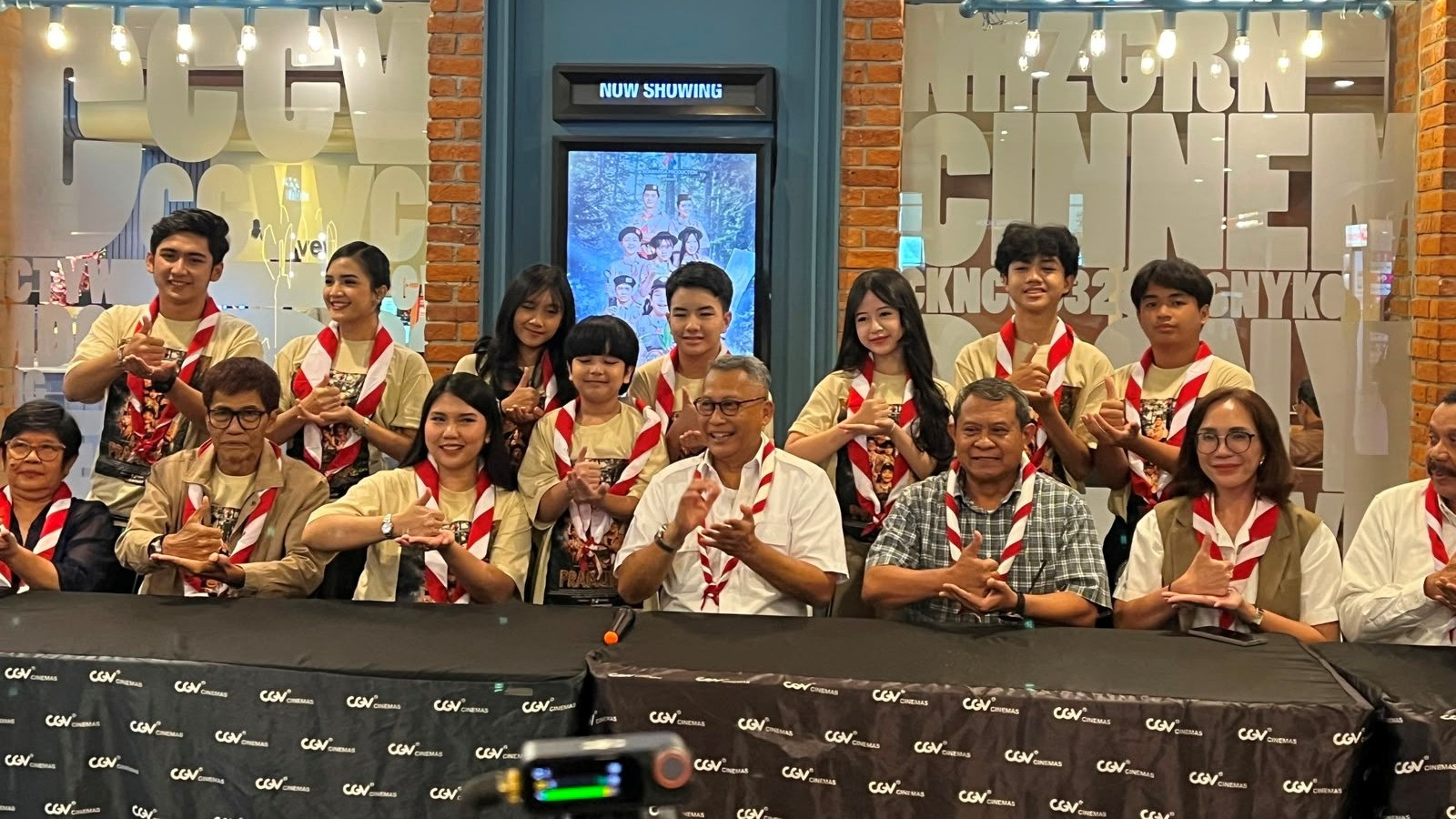 Press conference di acara premiere film PRAMUKA, Senin (20/7/2026).