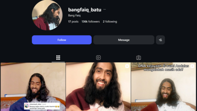 Viral! Pedagang Kambing Mirip Yesus, Baru 4 Hari Sudah Tembus 136 Ribu Followers, Bang Faiq Temen-teman, InsyaAllah Bersama-sama Jadi Saksi (1)
