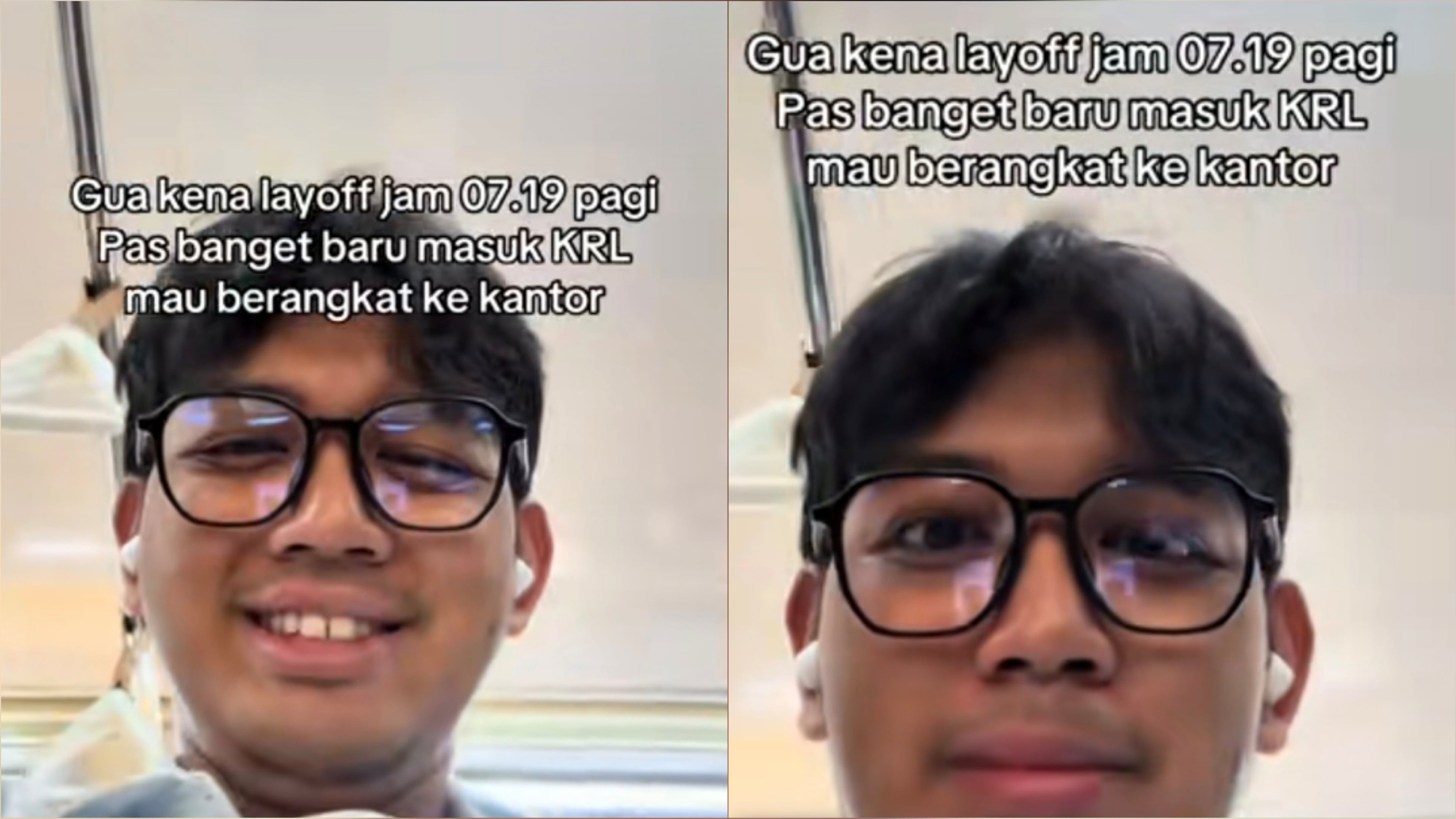 Viral Pria Dipecat di KRL