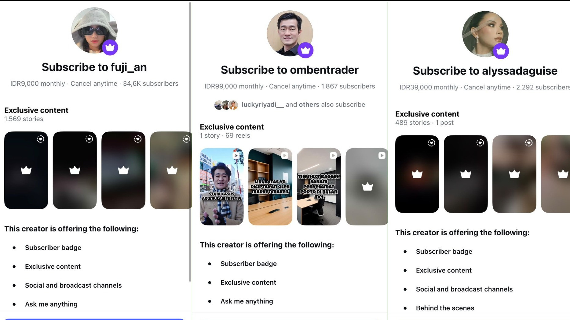 Fantastis! Intip Penghasilan Selebgram dari IG Subscription, Fuji Bisa Raup Rp3,7 Miliar Setahun