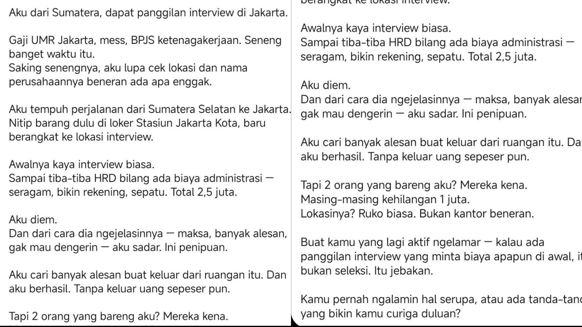 Waspada Loker Penipuan! Modus Interview Berbayar Bisa Raup Ratusan Juta Sebulan, Begini Cara Kerjanya