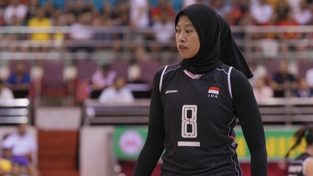Megawati Hangestri saat membela Timnas Voli Putri Indonesia