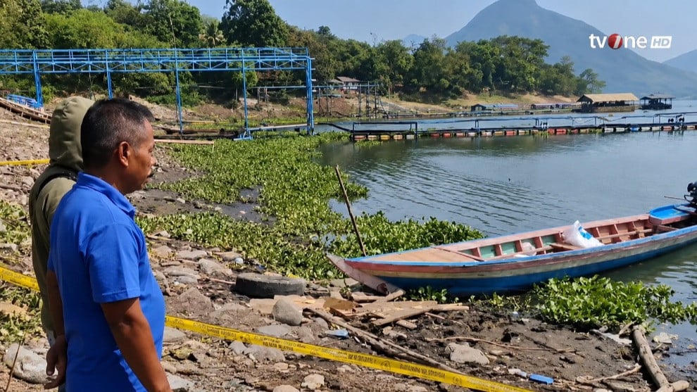 Lokasi satpam Waduk Jatiluhur, Sumarna (40) ditemukan tewas dalam kondisi tangan terborgol