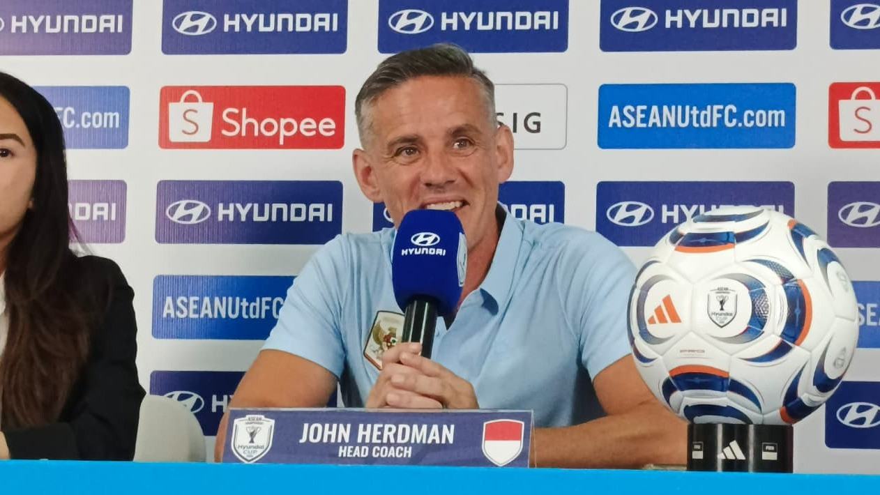 John Herdman di Sesi Konferensi Pers Timnas Indonesia Jelang Piala AFF 2026