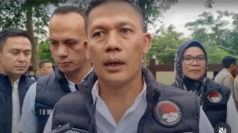 Kepala Satuan Reserse Narkoba Polres Tangerang Selatan AKP Pardiman terkait dugaan kasus peredaran narkoba