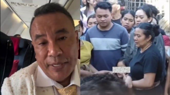 Kolase foto Hotman Paris - Anak korban pengeroyokan gegera diduga curi ayam di Tabanan Bali