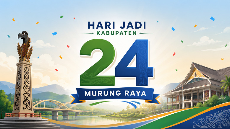 Ilustrasi Hari Jadi Kabupaten Murung Raya ke-24