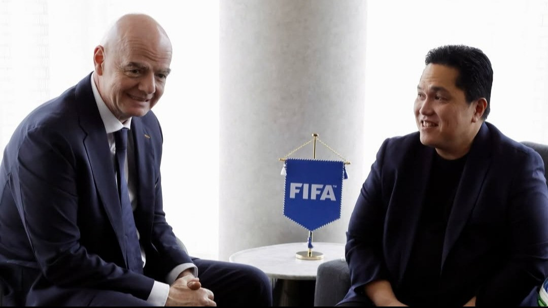 Gianni Infantino dan Erick Thohir