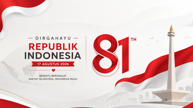 Ilustrasi HUT ke-81 Republik Indonesia