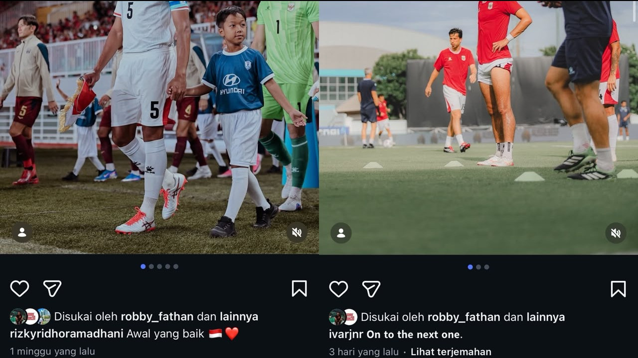 Rizky Ridho dan Ivar Jenner tutup kolom komentar Instagram usai laga lawan Vietnam