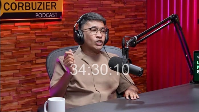 Ruben Onsu saat menjadi bintang tamu di podcast Deddy Corbuzier