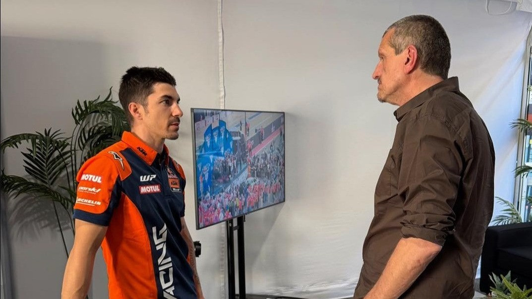 Rider Tech3, Maverick Vinales bersama Guenther Steiner