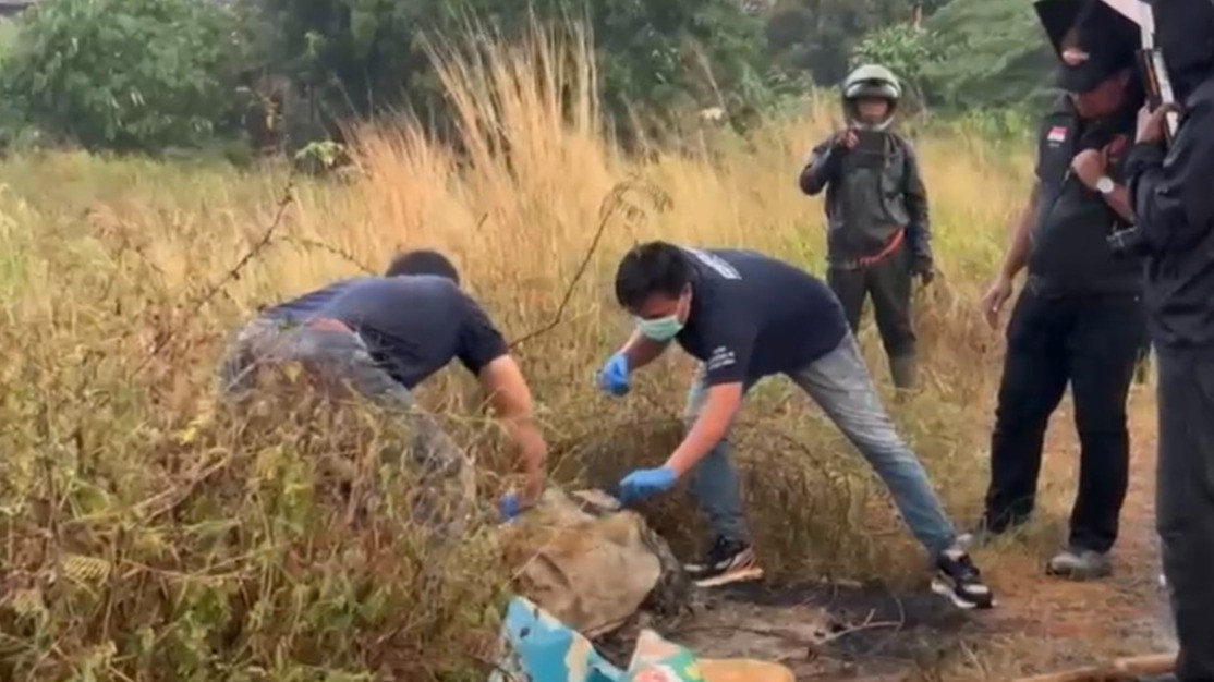 Penemuan mayat diduga korban mutilasi di Depok, Jawa Barat.